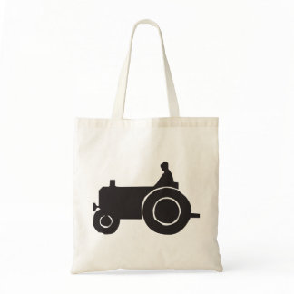 Tractor Silhouette Tote Bag