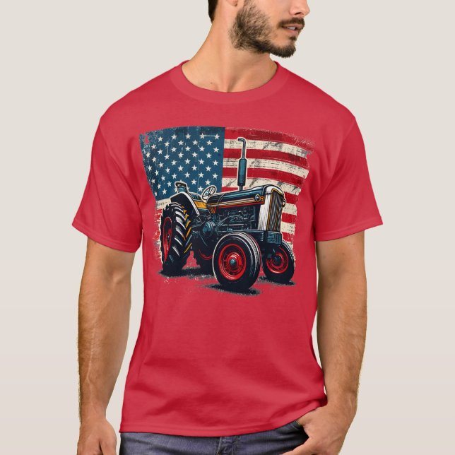 Tractor - style 1 T-Shirt (Front)