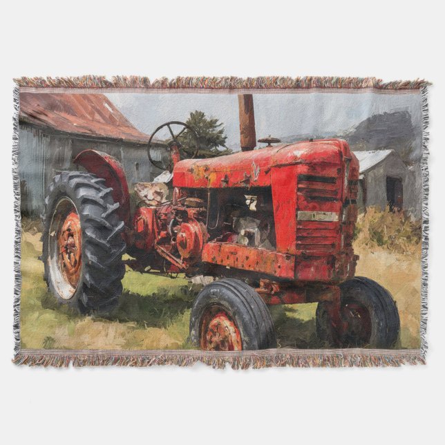 Tractor Throw Blanket (Front)