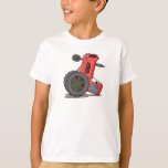 Tractor Tipped Over T-shirt at Zazzle