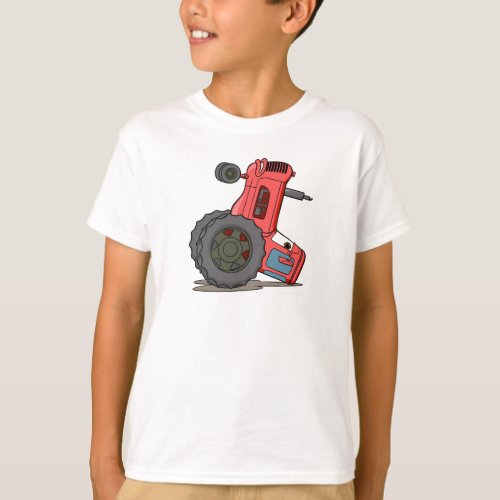 Tractor Tipped Over T_Shirt
