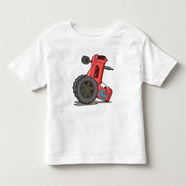 Tractor Tipped Over Toddler T-shirt (Front)