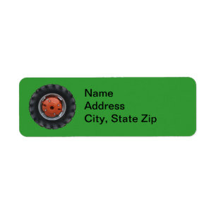 Tractor Tire Address Labels