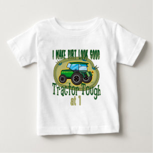 Tractor Tough 1st Birthday Baby T-Shirt