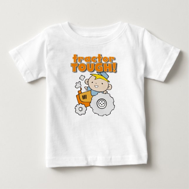 Tractor Tough Baby T-Shirt (Front)