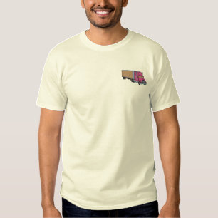 Tractor-trailer Embroidered T-Shirt