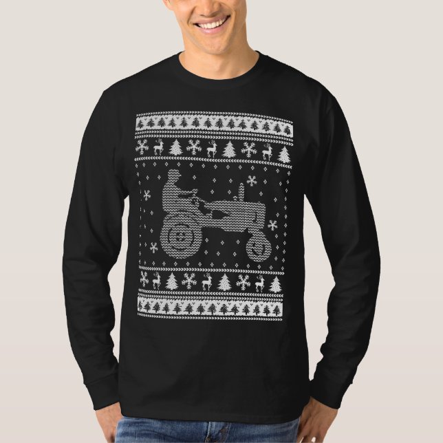 Tractor Ugly Christmas Sweater (Front)