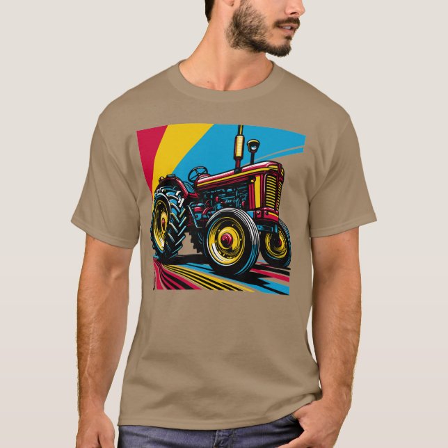 Tractor - vintage 3 T-Shirt (Front)