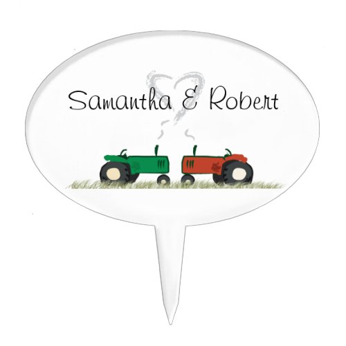 Tractor Wedding Cake Topper