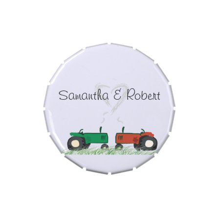 Tractor Wedding Mint Tin For Guests