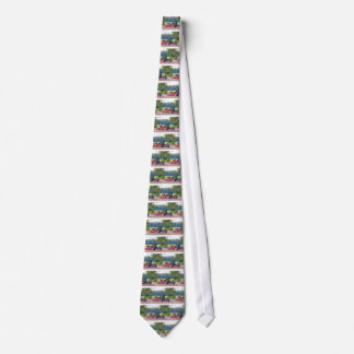 Tractor with agricultural machine on land.JPG Neck Tie