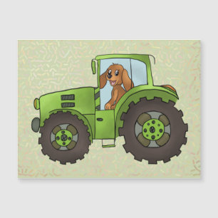 Tractor with dog