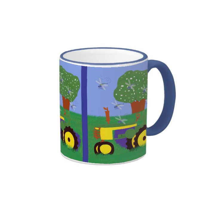 Tractors and Dragonflies Coffee Mug