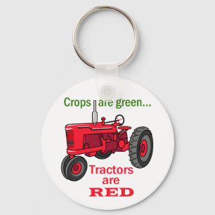 Tractors Are Red Keychain