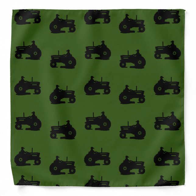 Tractors Black Bandana (Front)