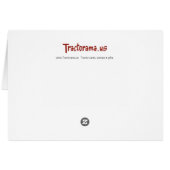 Tractors in Wheat Field Card (Back Horizontal)