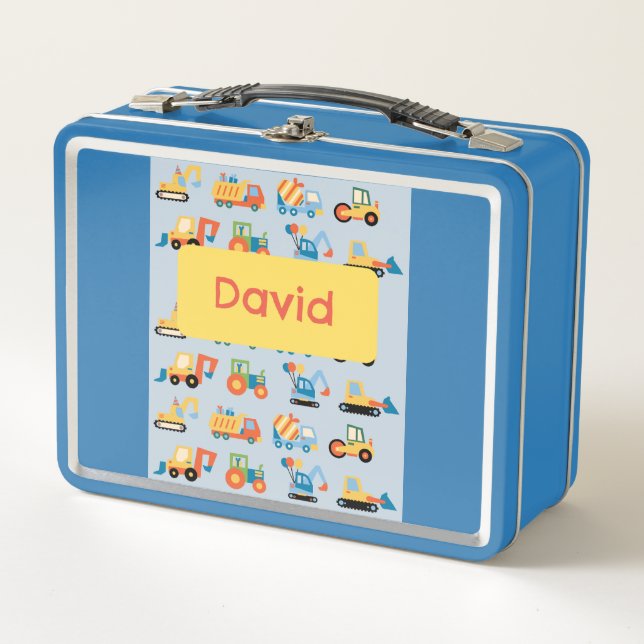 Tractors Kids Metal Lunchbox (Front)