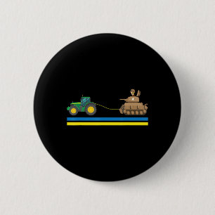 Tractors over Tanks Ukraine I stand with Ukraine Button