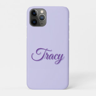 Tracy Girls Name In Purple, iPhone 11 Pro Case