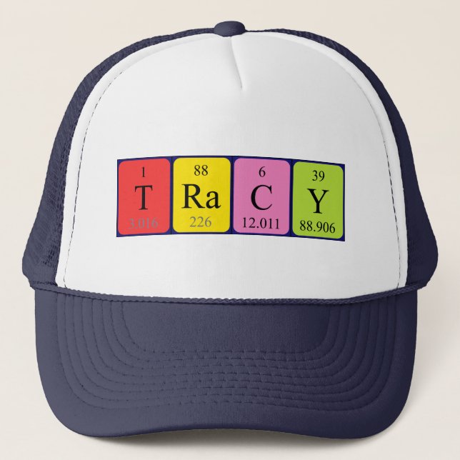 Tracy periodic table name hat (Front)