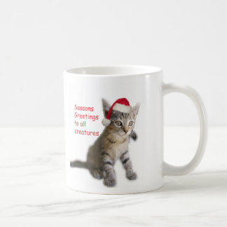 Tracy's Kitty, Seasons Greetings Coffee Mug