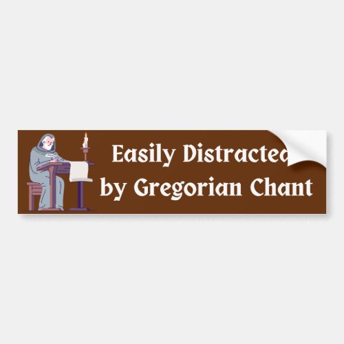 Trad Catholic Latin Mass Gregorian Chant Bumper Sticker