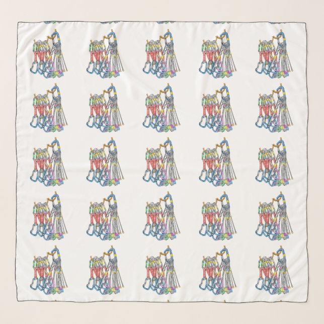 Trad climbing rack scarf (Front)
