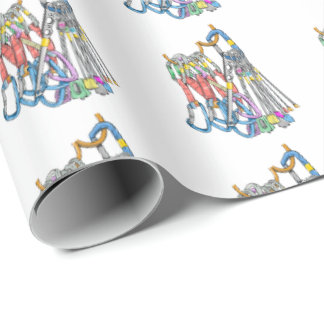 Trad climbing rack wrapping paper