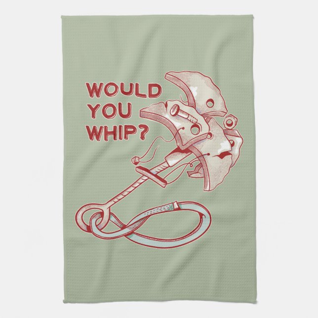 TRAD CLIMBING WHIPPER FALL KITCHEN TOWEL (Vertical)