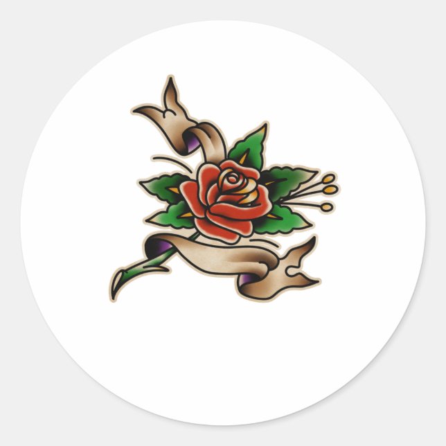 Trad Tattoo 005 Sticker  (Front)