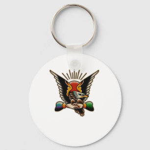 Trad Tattoo 007 Sticker Keychain