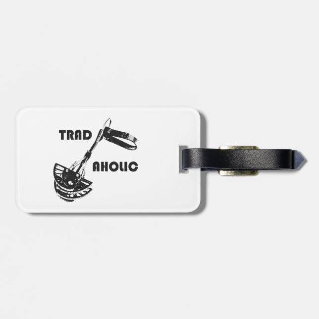 Tradaholic Rock Climber Luggage Tag (Back Horizontal)
