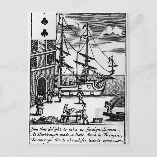 Trade at Harborough, English playing card (Front)