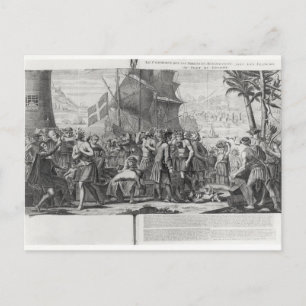 Trade between Mexican Indians and the French Postcard