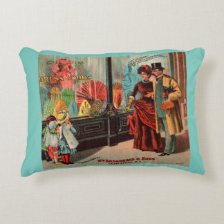 trade card William Broadhead & Sons dress goods Accent Pillow