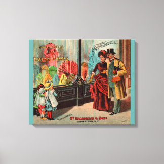 trade card William Broadhead & Sons dress goods Canvas Print