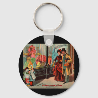 trade card William Broadhead & Sons dress goods Keychain