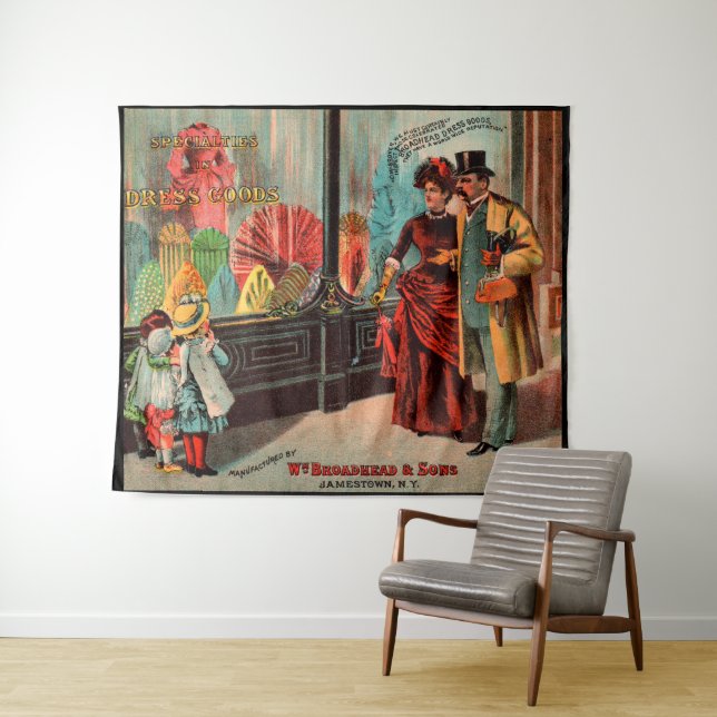 trade card William Broadhead & Sons dress goods Tapestry (In Situ (Horizontal))