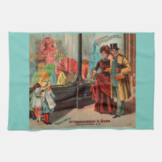 trade card William Broadhead & Sons dress goods Towel