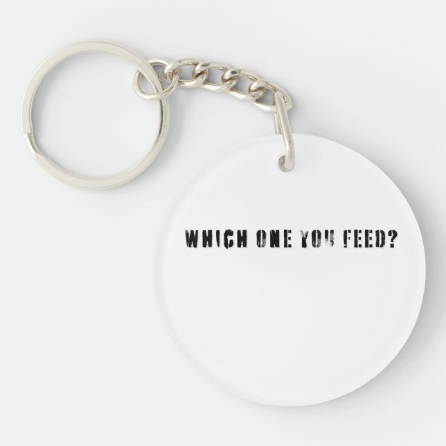 Trade Design | Black Wolf | 2 sided Keychain (Front)