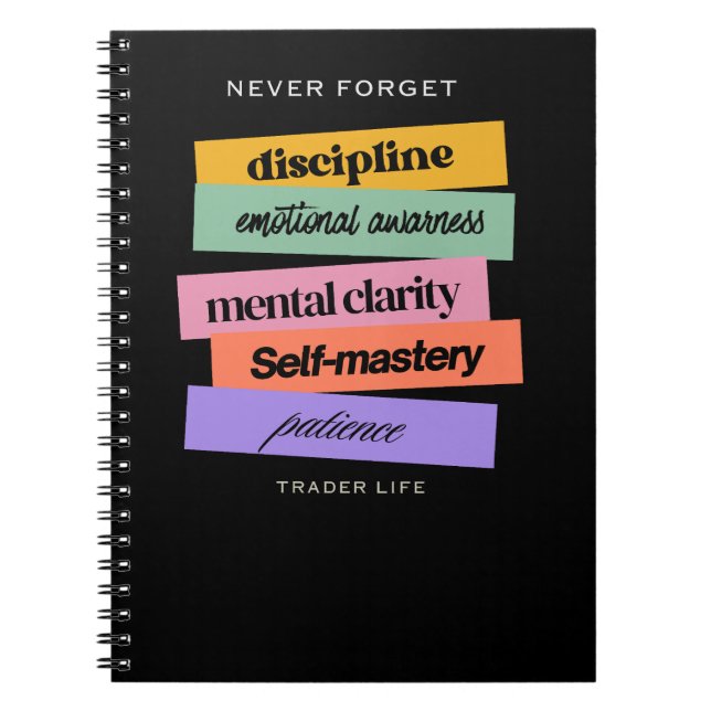 Trade design | Reminder | Motivation Notebook (Front)