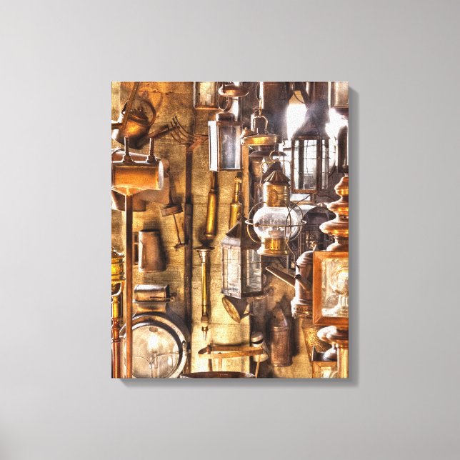 Trade - Electrician - Let there be light! Canvas Print (Front)