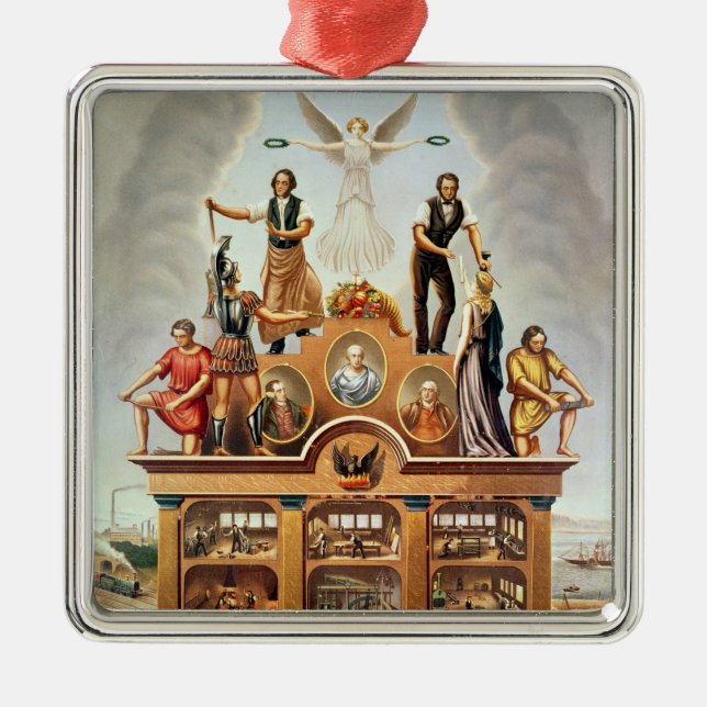 Trade Emblem of the Amalgamated Society Metal Ornament (Front)