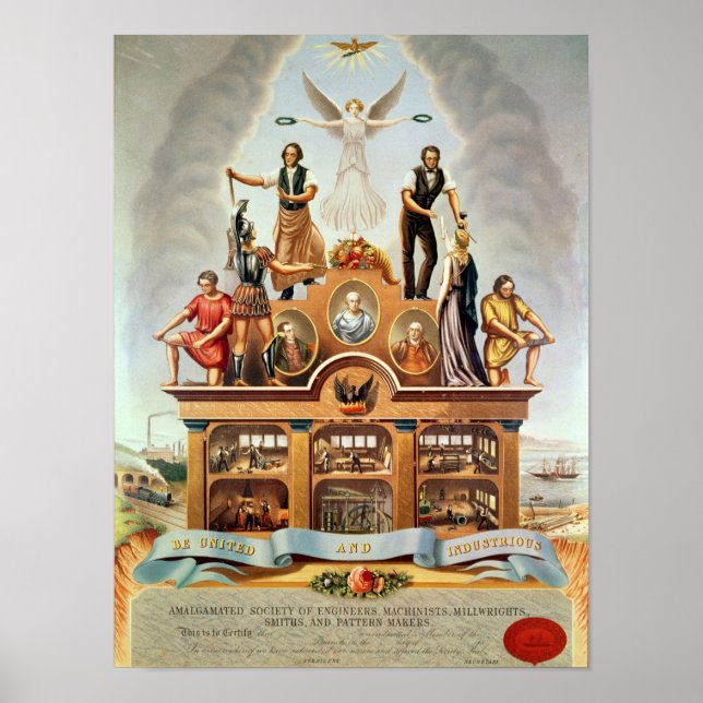 Trade Emblem of the Amalgamated Society Poster (Front)