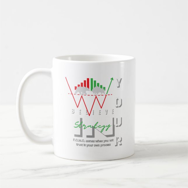Trade Motivation | Bullish | Pattern Coffee Mug (Left)