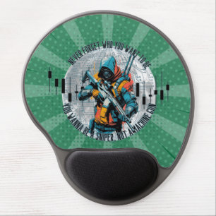 Trade Motivation Cyberpunk Sniper Fantasy Gel Mouse Pad