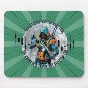 Trade Motivation Cyberpunk Sniper Fantasy Mouse Pad
