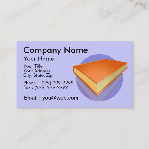 Trade printer and publisher business card