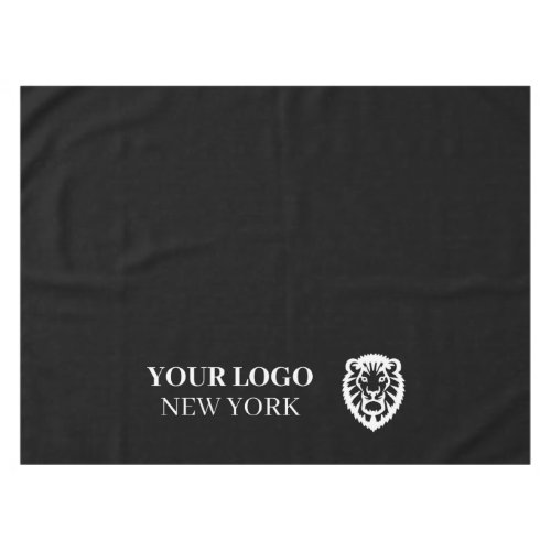 Trade Show Black Table Cover Business Logo Tablecloth