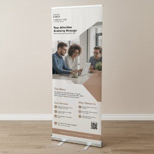 Trade Show Promotional Business Logo Advertising Retractable Banner